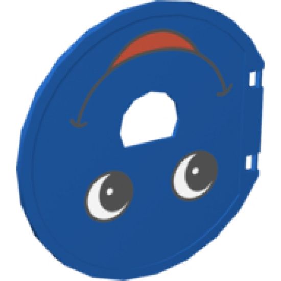 Duplo Ball Tube Exit Door with Smiling Face Pattern