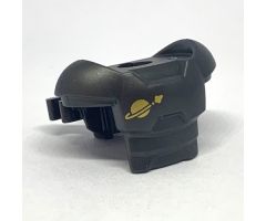 Minifigure, Body Wear Armor Space with Shoulder Protection and 2 Clips with Gold Classic Space Logo Pattern
