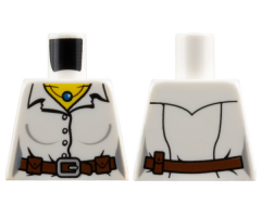 Torso Pharaoh's Quest Female Blouse with Buttons, Belt and Necklace Pattern (Helena Tova)