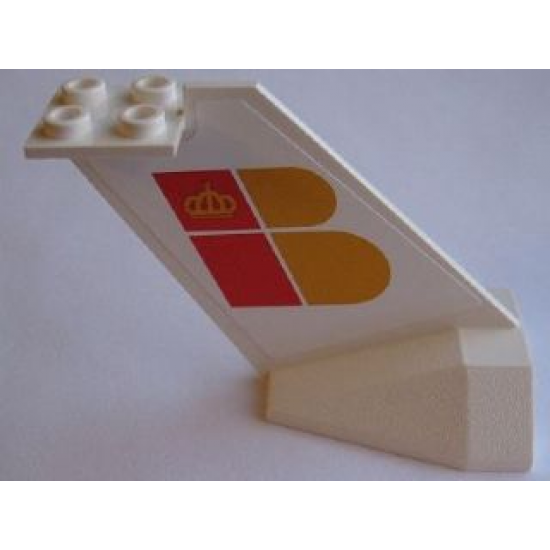 Tail Wedge with Iberia Logo Pattern on Both Sides (Stickers) - Set 4032-4