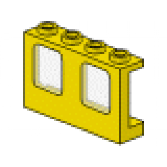 Window 1 x 4 x 2 Plane with Trans-Clear Glass