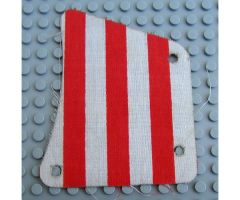 Cloth Sail 9 x 11, 3 Holes with Red Stripes Pattern