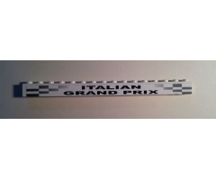 Brick 1 x 16 with 'ITALIAN GRAND PRIX' and Black and White Checkered Pattern (Sticker) - Set 8168