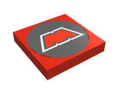 Tile 2 x 2 with M:Tron Logo Pattern