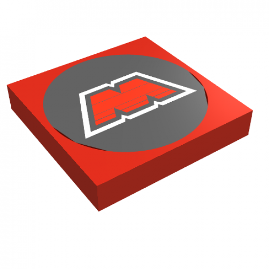 Tile 2 x 2 with M:Tron Logo Pattern