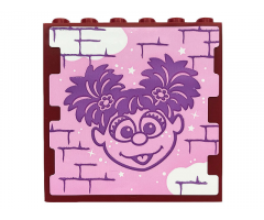 Panel 1 x 6 x 5 with Abby Cadabby Graffiti on Brick Wall Pattern (Sticker) - Set 21324