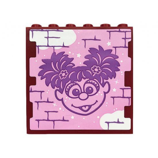 Panel 1 x 6 x 5 with Abby Cadabby Graffiti on Brick Wall Pattern (Sticker) - Set 21324