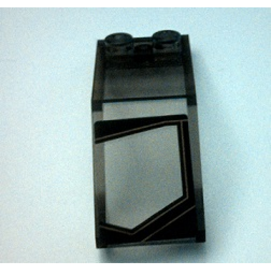 Windscreen 5 x 2 x 1 2/3 with Transparent Panel Pattern Model Left (Sticker) - Set 7888