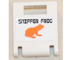 Container Box 2 x 2 x 2 Door with Slot and 'SNIFFER FROG' Pattern (Sticker) - Set 5985