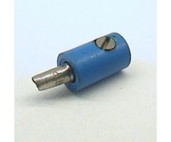 Electric, Connector, 1-Way Male Rounded with Hollow Pin (Banana Plug)