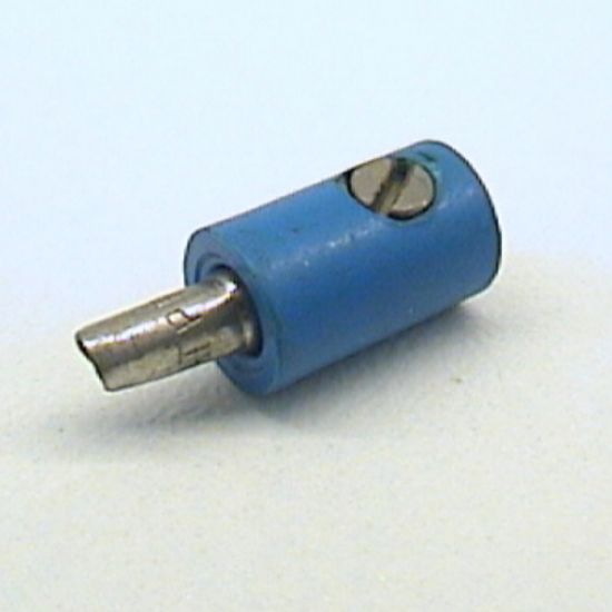 Electric, Connector, 1-Way Male Rounded with Hollow Pin (Banana Plug)