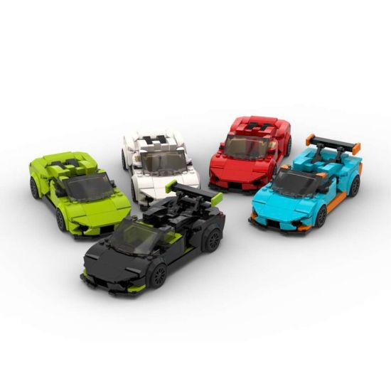 2017 Lamborghini Huracan Spyder - Set of Five Colors - 8 Stud Speed Champions