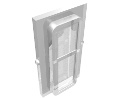 Glass for Train Window 1 x 2 x 3
