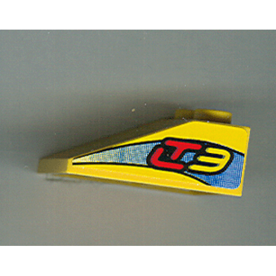 Slope 33 3 x 2 with 'LT3' Pattern on Both Sides (Stickers) - Set 8251