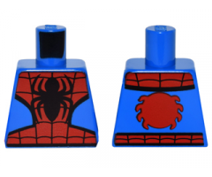 Torso Spider-Man Costume 6 Black Webs and Large Spiders Pattern