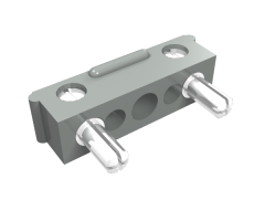 Electric, Connector, 2-Way Male Squared Wide Short