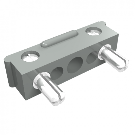 Electric, Connector, 2-Way Male Squared Wide Short