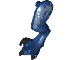 Animal, Body Part Dinosaur Leg Large (Rear) Raptor Left with Black Pin, Black Claws and Sand Blue Markings Pattern