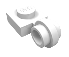 Plate, Modified 1 x 1 with Light Attachment - Thin Ring