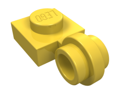 Plate, Modified 1 x 1 with Light Attachment - Thin Ring