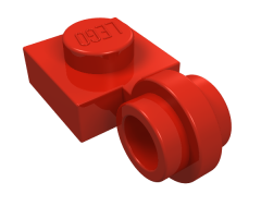 Plate, Modified 1 x 1 with Light Attachment - Thin Ring