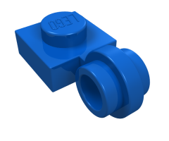 Plate, Modified 1 x 1 with Light Attachment - Thin Ring