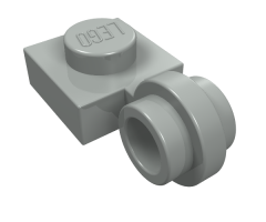 Plate, Modified 1 x 1 with Light Attachment - Thin Ring