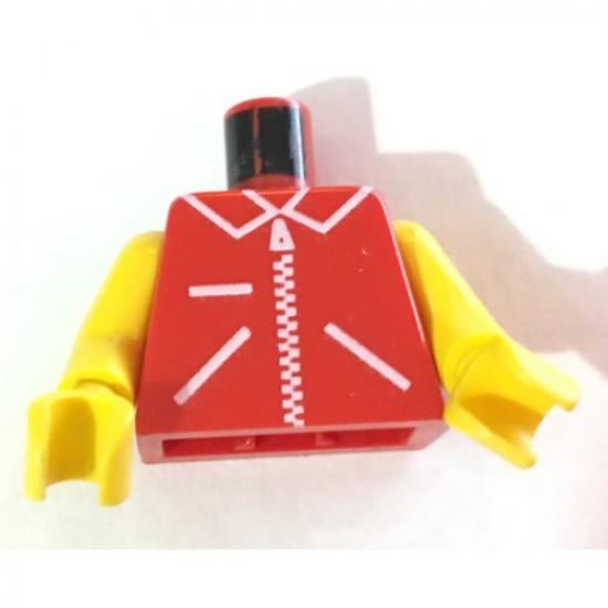 Torso Zipper Straight on Jacket Pattern / Yellow Arms / Yellow Hands