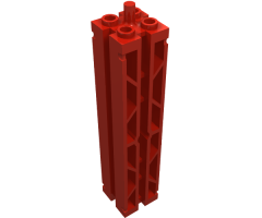 Support 2 x 2 x 8 with Grooves and Top Peg, Lattice on 2 Sides