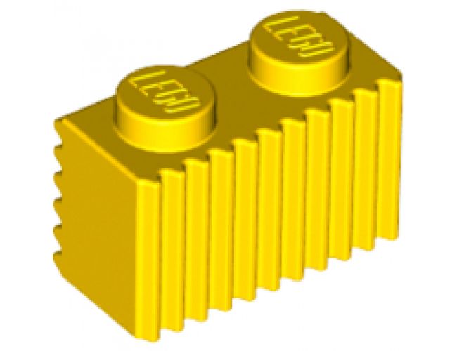 Brick, Modified 1 x 2 with Flutes / Fluted