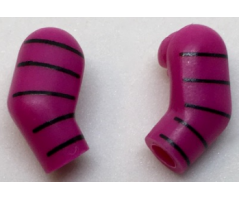 Arm, (Matching Left and Right) Pair with 5 Black Stripes Pattern