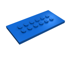 Plate, Modified 4 x 8 with Studs in Center
