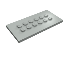 Plate, Modified 4 x 8 with Studs in Center