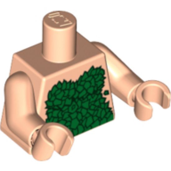 Torso Batman Poison Ivy Plant Pattern / Light Nougat Arms / Light Nougat Hands