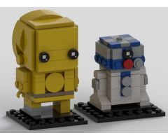 Star Wars C3-P0 and R2-D2 Brickheadz