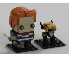 Star Wars Cal Kestis and BD-1 Brickheadz