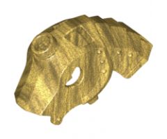 Animal, Accessory Horse Battle Helmet, Stud on Top and 4 Neck Plates (Unicorn)