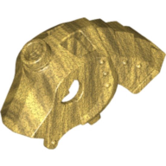 Animal, Accessory Horse Battle Helmet, Stud on Top and 4 Neck Plates (Unicorn)