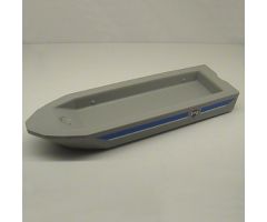 Boat Hull Unitary 32 x 10 x 1 2/3, Base with Coast Guard Pattern on Both Sides (Stickers)
