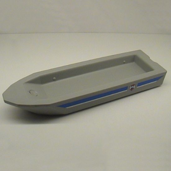 Boat Hull Unitary 32 x 10 x 1 2/3, Base with Coast Guard Pattern on Both Sides (Stickers)