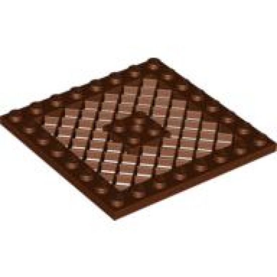 Plate, Modified 8 x 8 with Grille and Hole in Center