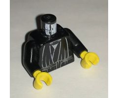 Torso SW Layered Shirt, Robe Tie Pattern / Black Arms / Yellow Hands