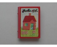 Minifigure, Utensil Book 2 x 3 with House Pattern (Sticker) - Sets 3119 / 3290