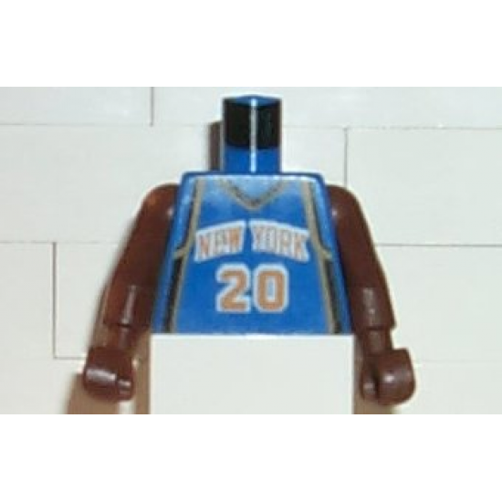 Torso NBA New York Knicks #20 Pattern / Brown NBA Arms