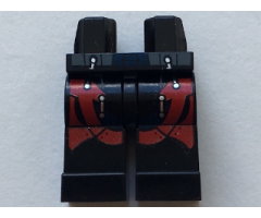 Hips and Legs with Dark Red Armor Pattern