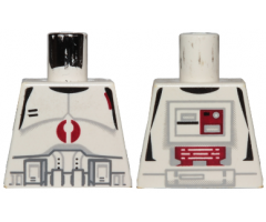 Torso SW Armor Clone Trooper with Dark Red Mark Pattern
