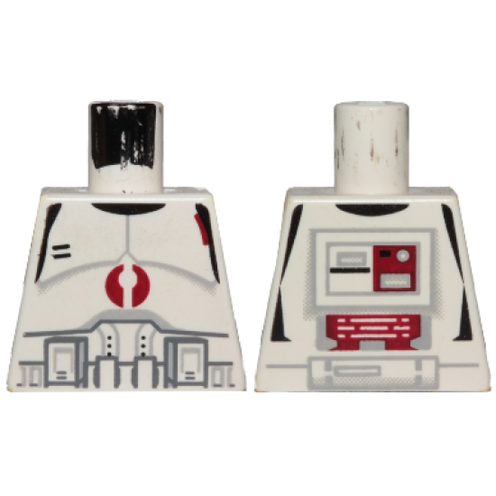 Torso SW Armor Clone Trooper with Dark Red Mark Pattern