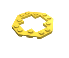 Plate, Modified 6 x 6 Octagonal with Open Center