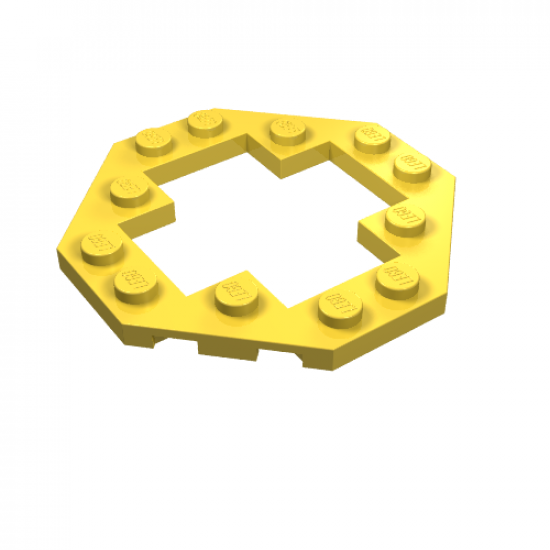 Plate, Modified 6 x 6 Octagonal with Open Center