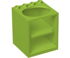 Container Cupboard 4 x 4 x 4 with Elliptical Hole for Sink